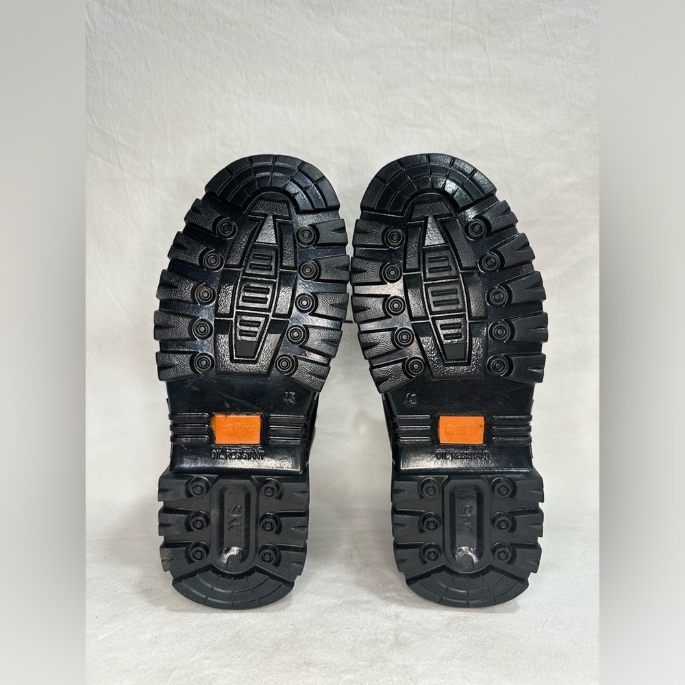 SNK - Boots - Black - Oil Resistant Sole - Men's Size 43EU/8.5US - New W/Tag - Picture 5 of 7